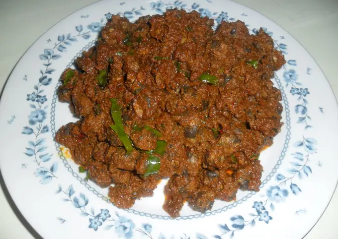 Rendang kerang (Shelled cockles)